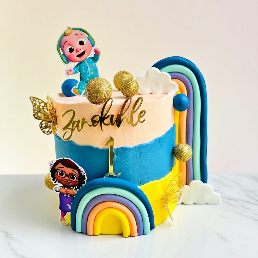 Cocomelon Rainbow Cake