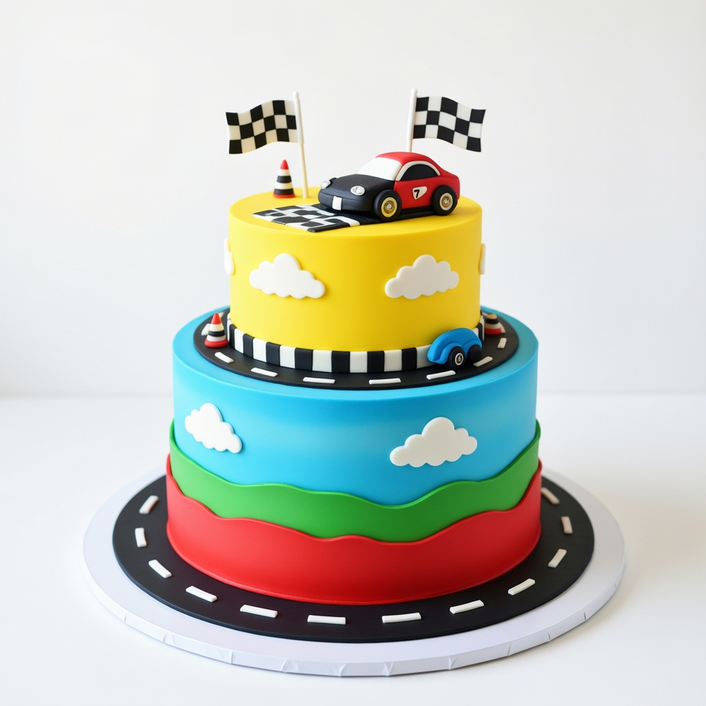 Racing Track Cake